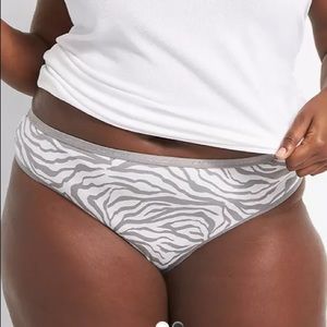 Lane Bryant/ Cacique Cotton Thong- Zebra Stripes